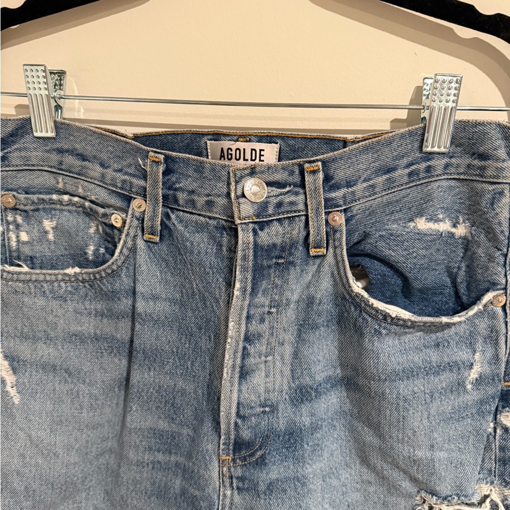 Agolde Ripped straight leg jeans - Picture 3 of 8
